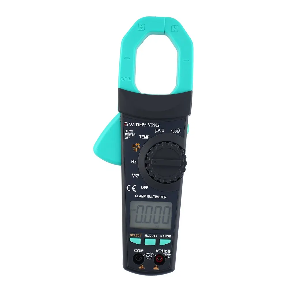 Цифровой клещи VC902 DC/AC Вольт Ампер Ом диод мини мультиметр Амперметр мультитестер