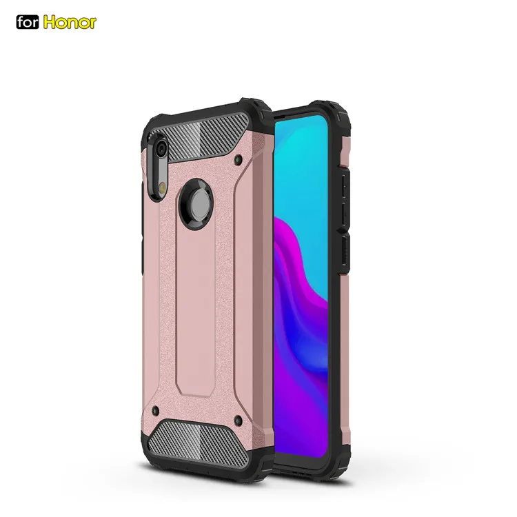 Rose Gold Защитный чехол для huawei Honor 8A 8S 8X 8C 7S 7C 7A Pro противоударный жесткий чехол для Honor 8 7 A S X C Pro чехол s Funda - Цвет: Rose Gold