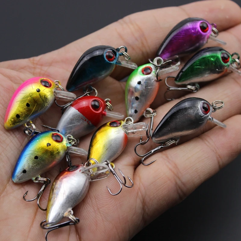 5pcs2.5cm 1 5g Компактный Тип плавать рыбы Рыбалка приманка искусственная жесткая topwater