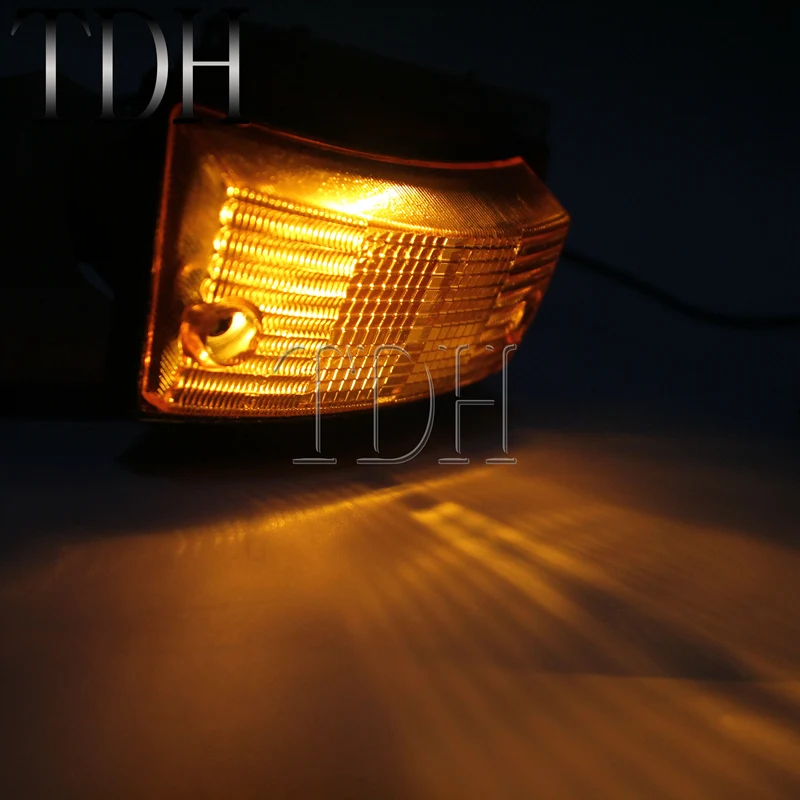 4 шт. Прозрачный Красный Янтарный передний и задний указатель поворота световая