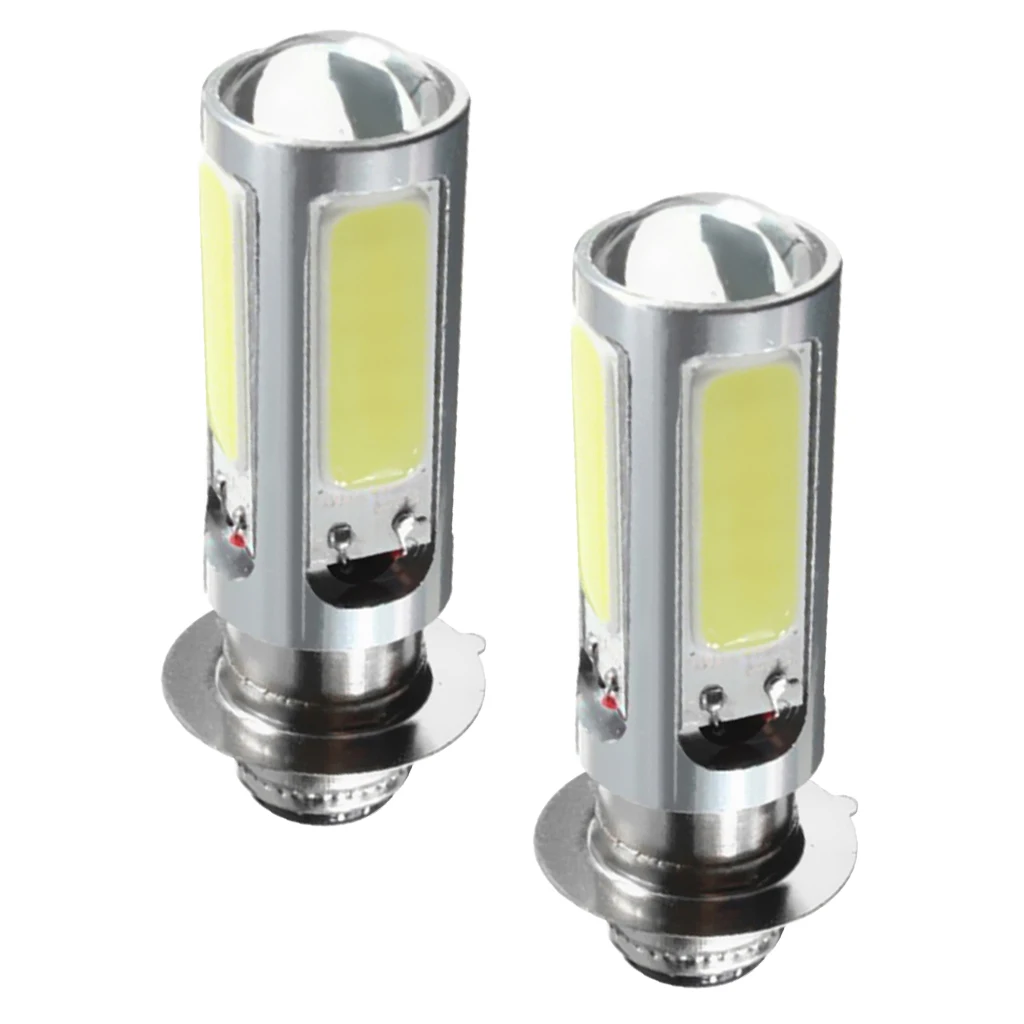 

2 шт. высокое качество белый алюминий COB LED 12V Мотор велосипед/ATV фара противотуманная фара H6M PX15d