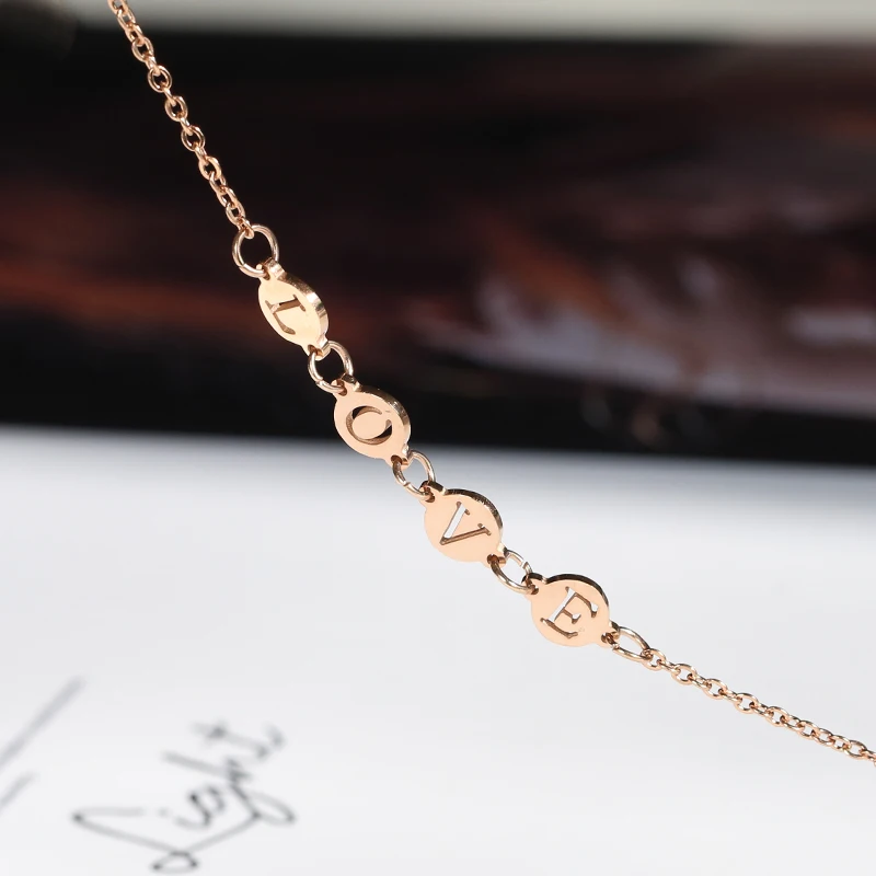 Юн РУО 2018 новые модные шикарные любовь браслет цепочка для женщин девочек