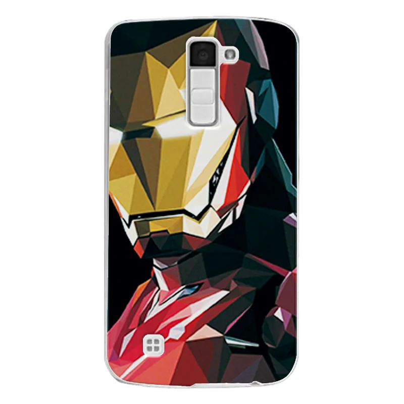 Очаровательный чехол для телефона Marvel Hero Captain America LG K8 из мягкого ТПУ с Железным