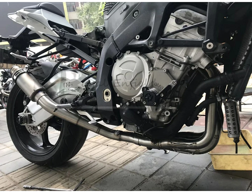Для BMW S1000RR 2010 2018/S1000R 2015 2018 2016 мотоцикл из нержавеющей стали полная выхлопная