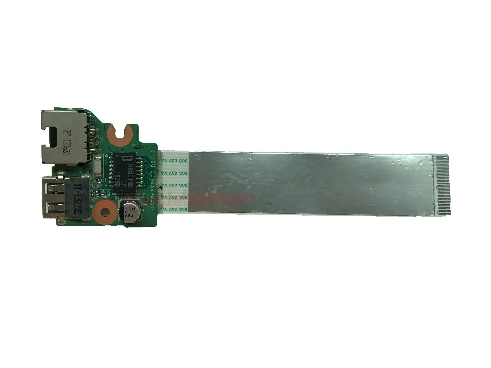 Плата порта USB Ethernet LAN с кабелем для HP 15 e000 e номер детали DA0R65TB6D0 улучшенная работа