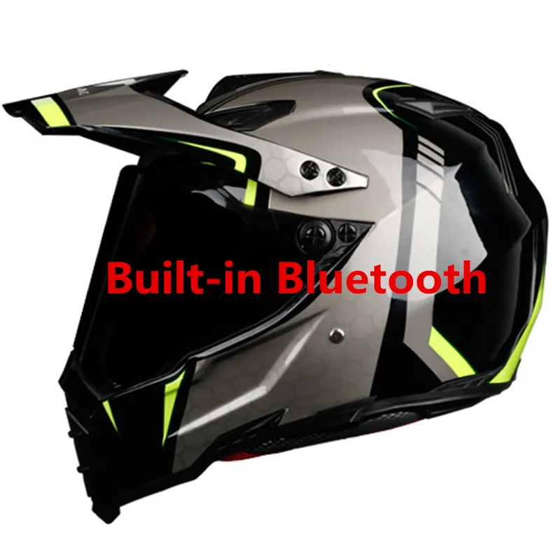 Bluetooth-compatible Off-road Helmets Downhill Racing Mountain Full Face Helmet Motorcycle Moto Cross Casco Casque Capacete enlarge
