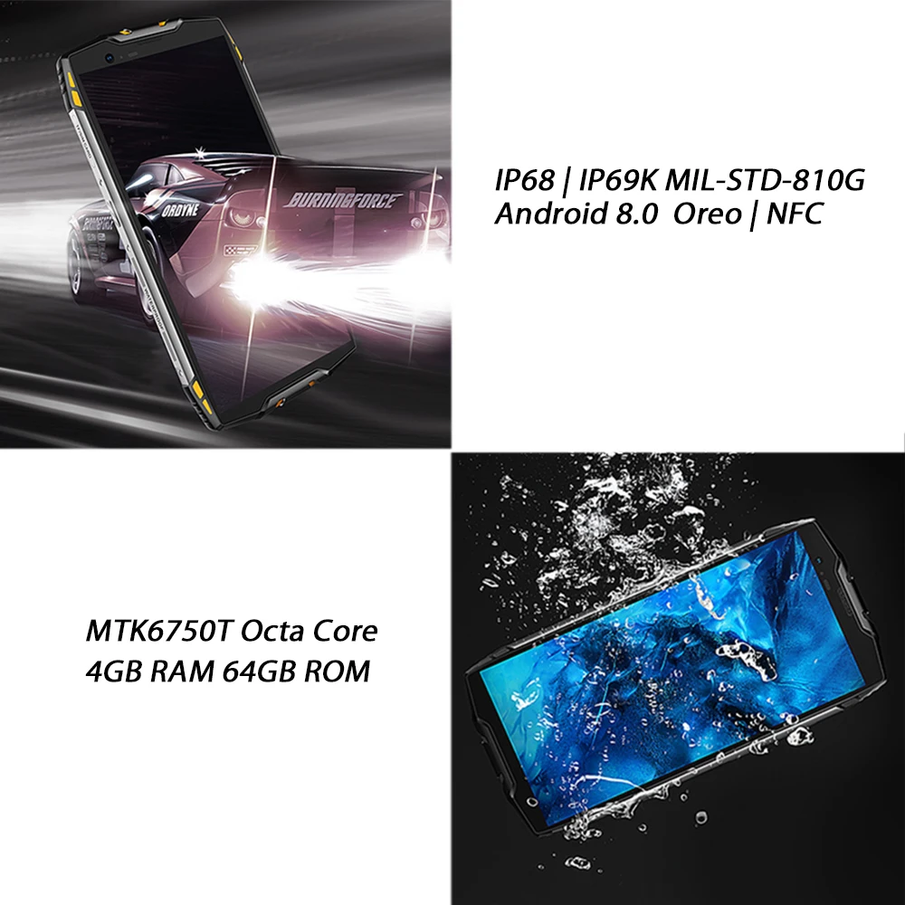 Blackview BV6800 Pro смартфон с 5 7 дюймовым дисплеем восьмиядерным процессором Android 8 0 ОЗУ 4