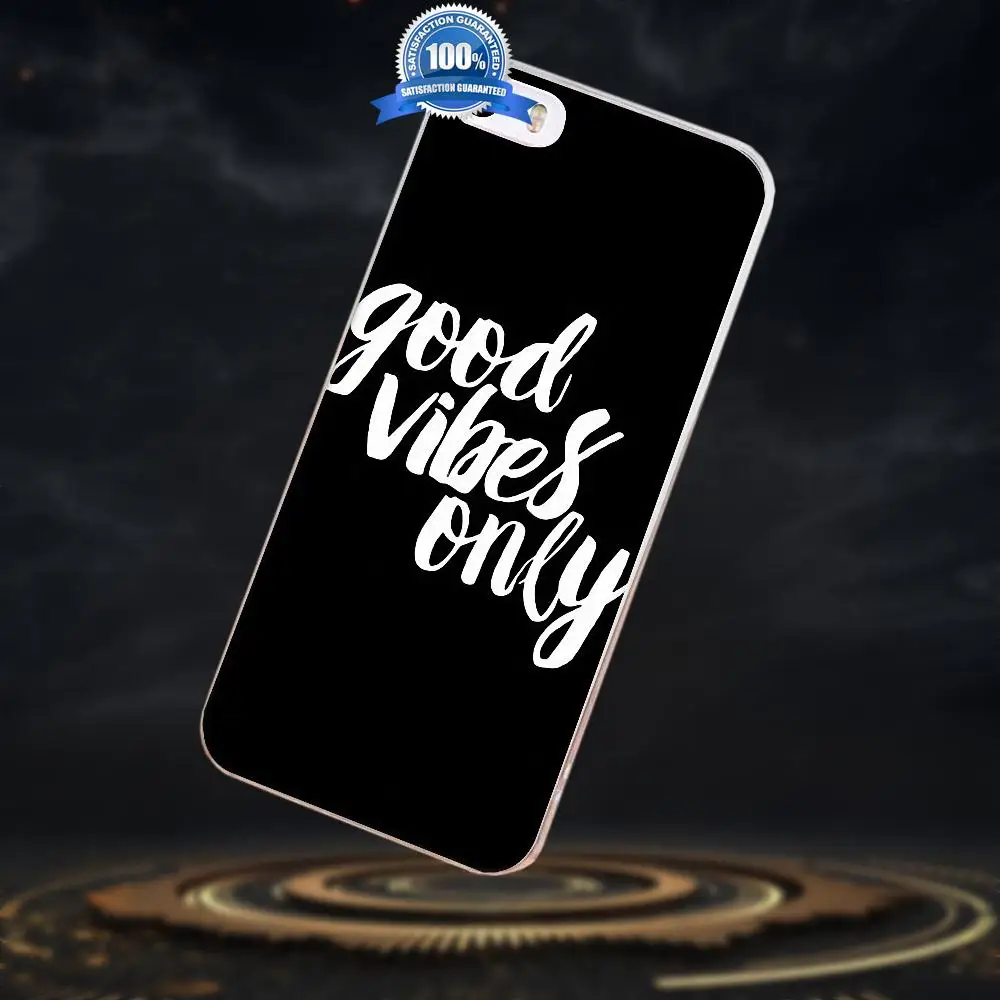 Надпись Good Vibes фраза-девиз только для Huawei G7 G8 Honor 5A 5C 5X 6 6X 7 8 V8 Mate 9 P7 P8 P9 P10 Lite Plus с