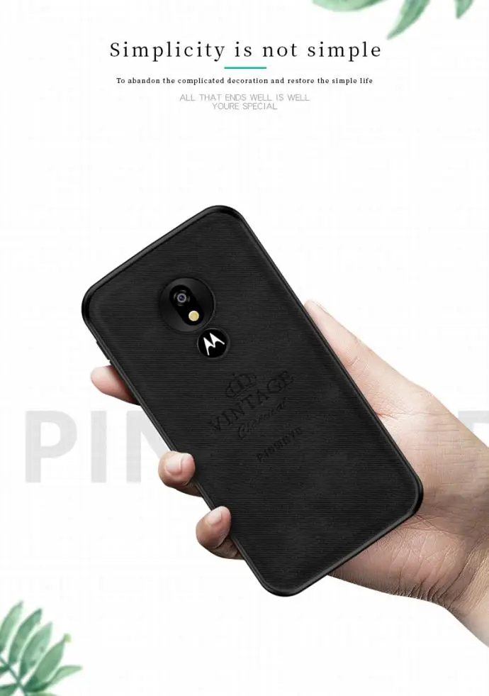 Чехол для Motorola Moto G7 Play (Европейская версия) роскошный гибридный жесткий чехол в
