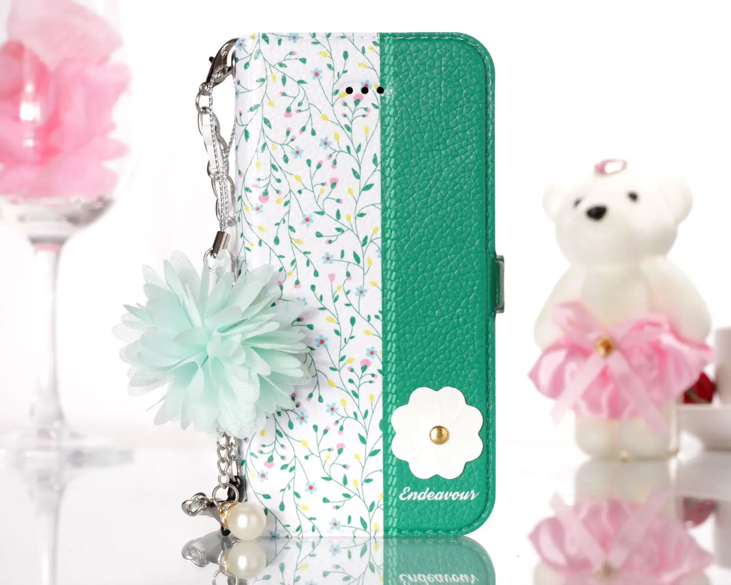 Кожаный чехол для iPhone 5 5S SE с цветочным рисунком, откидной Чехол, Кошелек, Чехол для карт, для iPhone 11 Pro X XR XS Max 6 6s 7 8 Plus, ручная цепочка