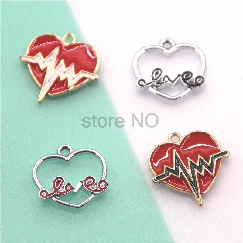 10 шт./лот подвеска в виде бутылки с сердечком из цинкового сплава|love charm pendant|charm