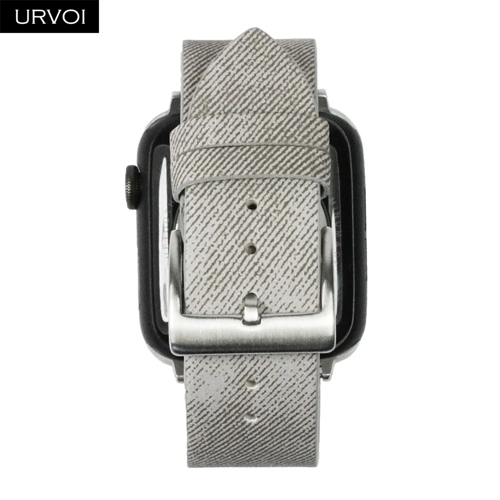 URVOI ремешок для apple watch band series 5 4 3 21 искусственная кожа наручный iwatch Удобный