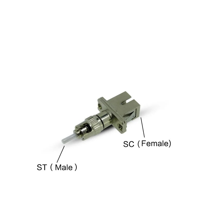 Бесплатная доставка SC Female to ST Male 9/125um Гибридный волоконно-оптический адаптер SC-ST