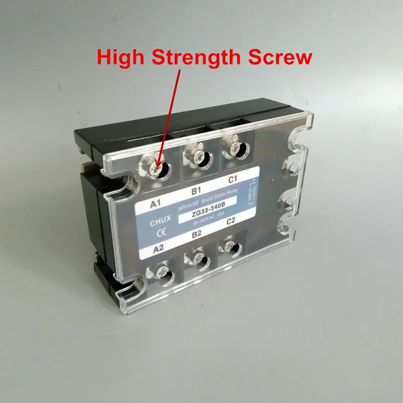 

CHUX Three phase solid state relay DC-AC 200A 3P SSR 200DA ,DC Control ac ZG33-3200B Zero crossing