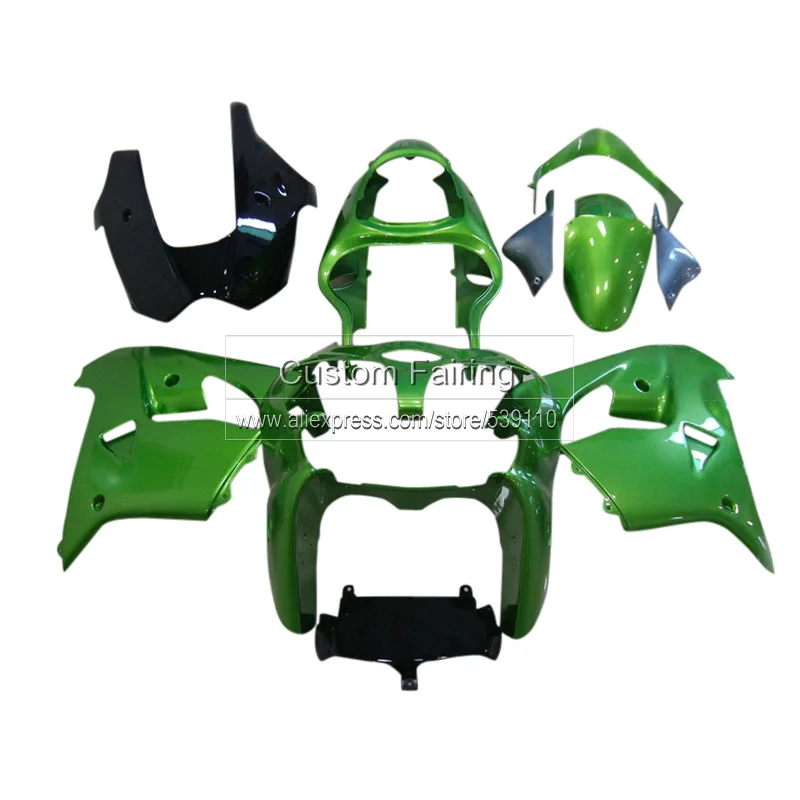 

Hot sale ABS fairings for Kawasaki ZX9R zx 9r 2000 - 2001 Ninja 00 01 metallic green fairing kit 7gifts CG07