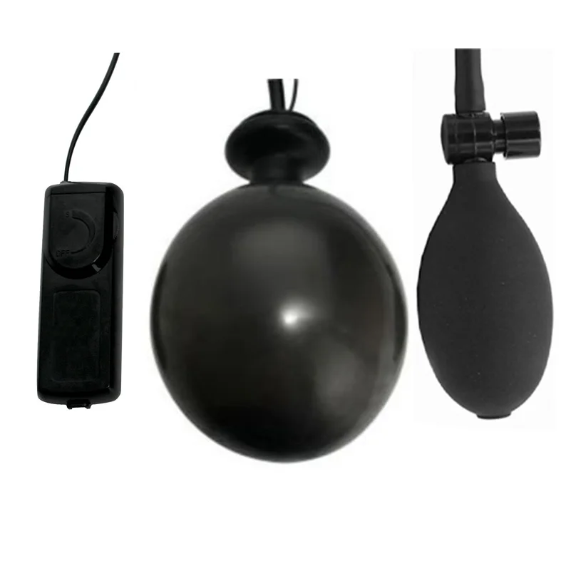 Vibrating Inflatable Butt Plug Balloon Pump Expandable for Beginner Adult Sex Toys | Красота и здоровье