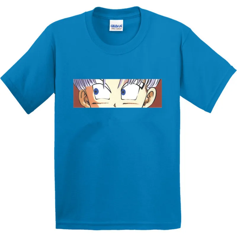Детская футболка из 100% хлопка с рисунком мультфильма Жемчуг дракона Z Goku EYES