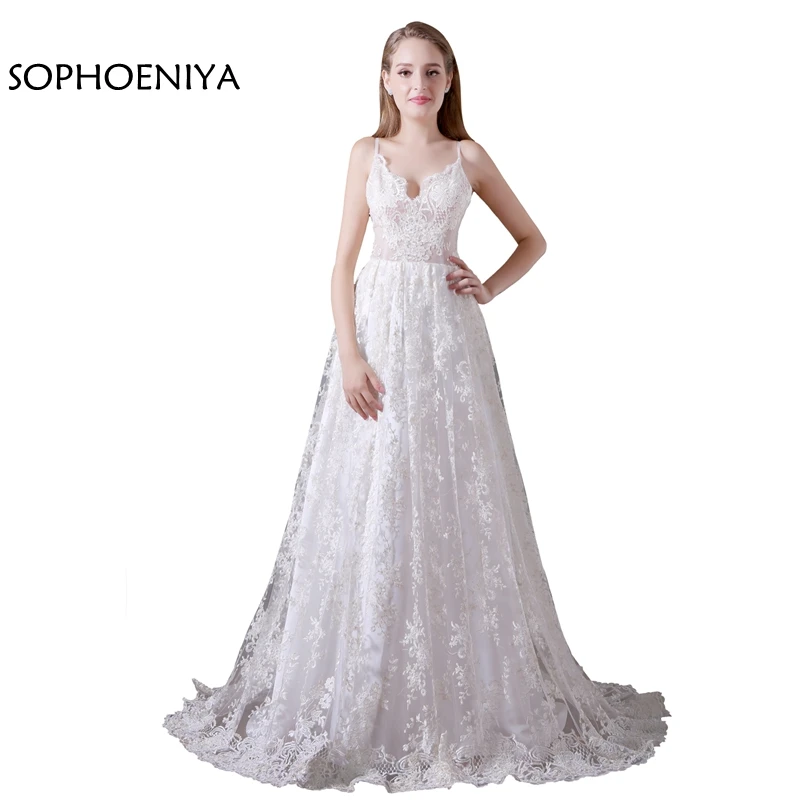 

New Arrival A-Line Lace Wedding dress 2021 Vestido de noiva princesa Sexy Backless bruidsjurken Bridal wedding dresses