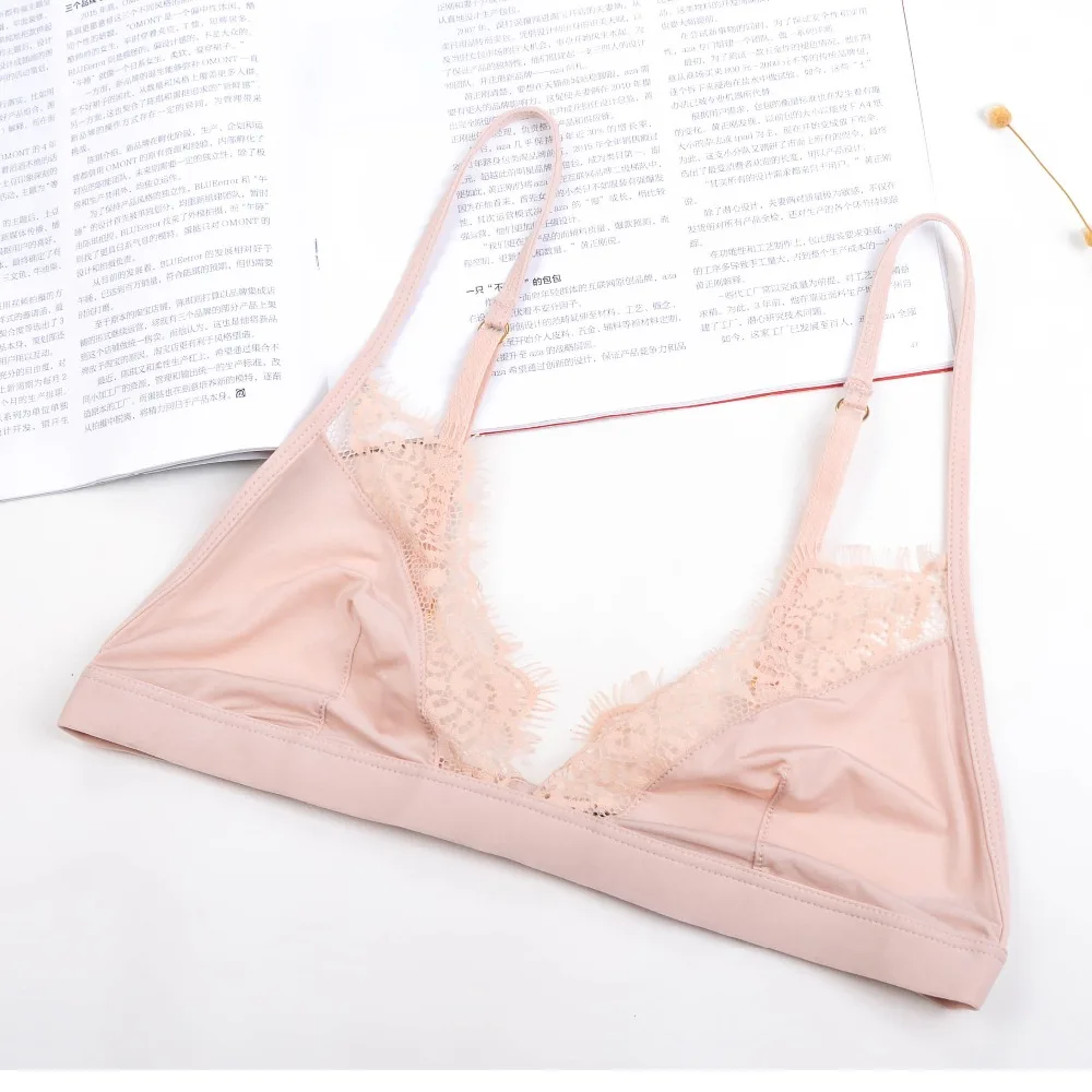 Женский маскарадный бюстгальтер без косточек ультратонкий пикантный кружевной