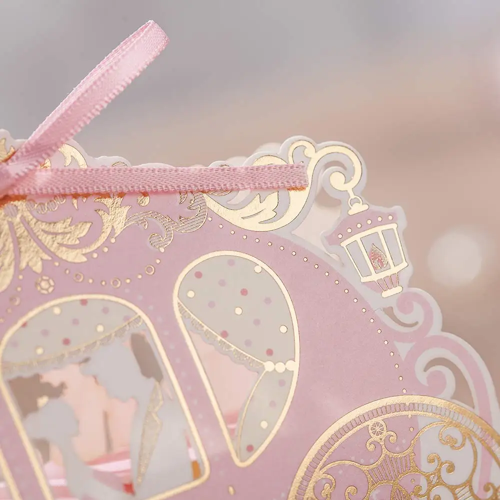 100X WISHMADE Carriage Princess коробка конфет для свадьбы помолвки день рождения quendera