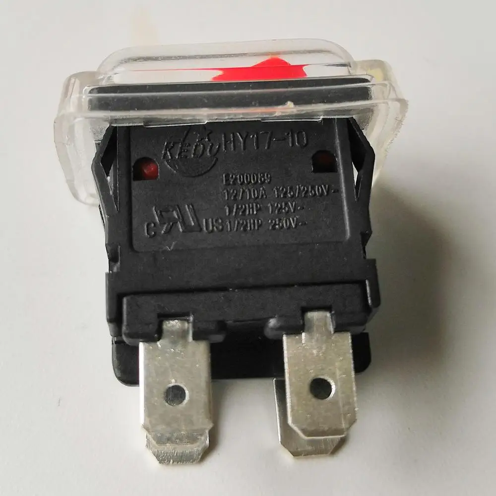 2pcs KEDU HY17-10 4 Pins Waterproof Push Button Switches ON-OFF Electric Tool Pushbutton Rocker Switch 125/250V 12/10A 1/2HP - купить по