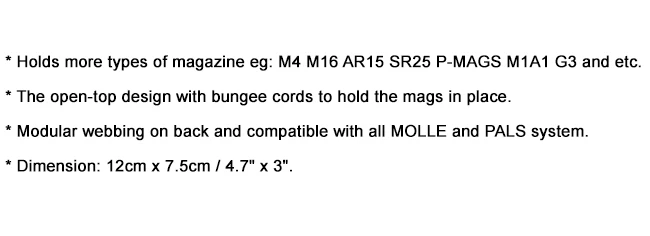 Emerson двойная винтовка модульная 5,56 M4 M16 AR15 SR52 P-MAGS M1A1 G3 подсумок Emersongear MOLLE большой емкости Mag Перевозчик