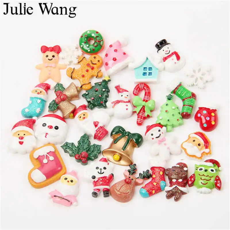 Julie Wang 20 шт случайным образом смешанные Рождественские серии украшения дома из