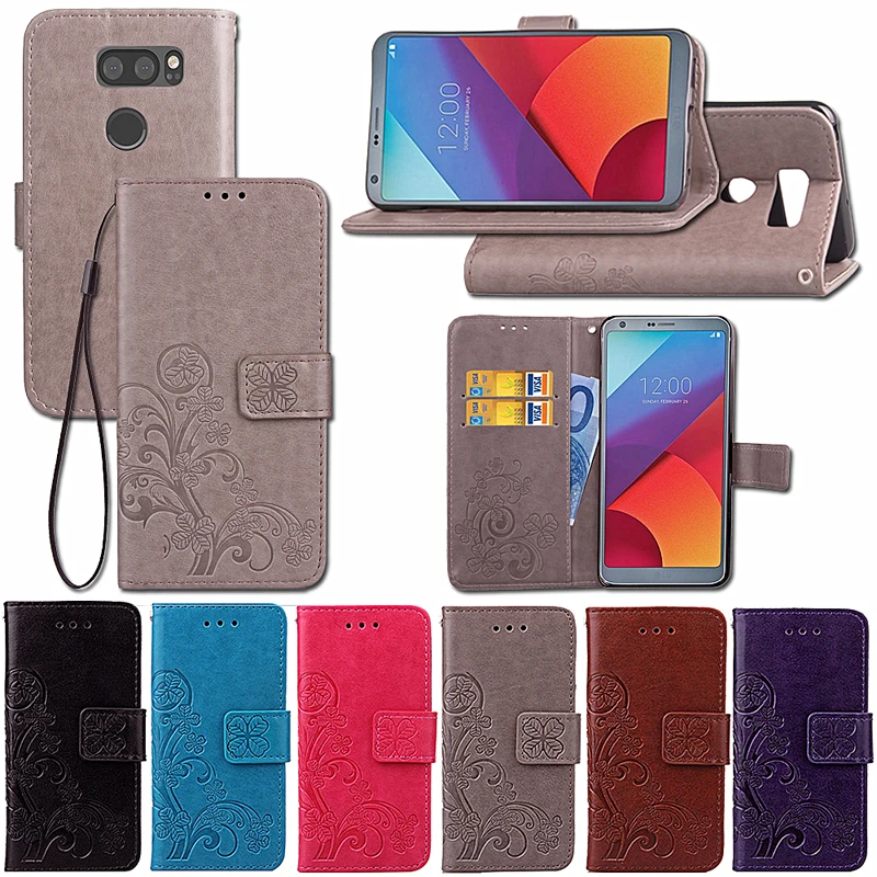 Кожаный чехол-книжка с бумажником для LG V30 H932PR 2017 мягкий силиконовый