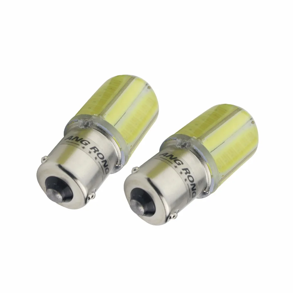 ANGRONG 2x BAU15s PY21W Светодиодная лампа 8W COB индикатор поворота стоп сигнала светильник
