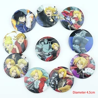 10pcsset japan anime fullmetal alchemist badges pins brooch chest ornament of the cosplay bag clothing accessoies collection