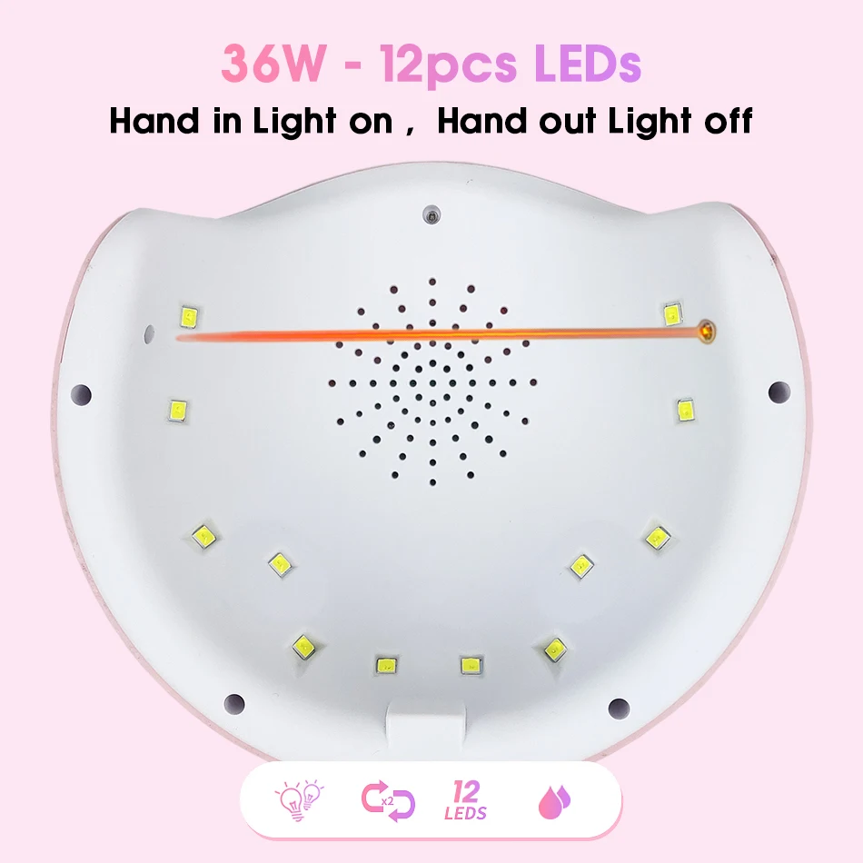 I'M GIRL УФ-лампа для маникюра светодиодный Сушилка ногтей сушка лака ледяная