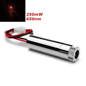 Новый Фокусируемый лазерный модуль Красный точечный лазерный генератор диод 200-250 мВт 650нм