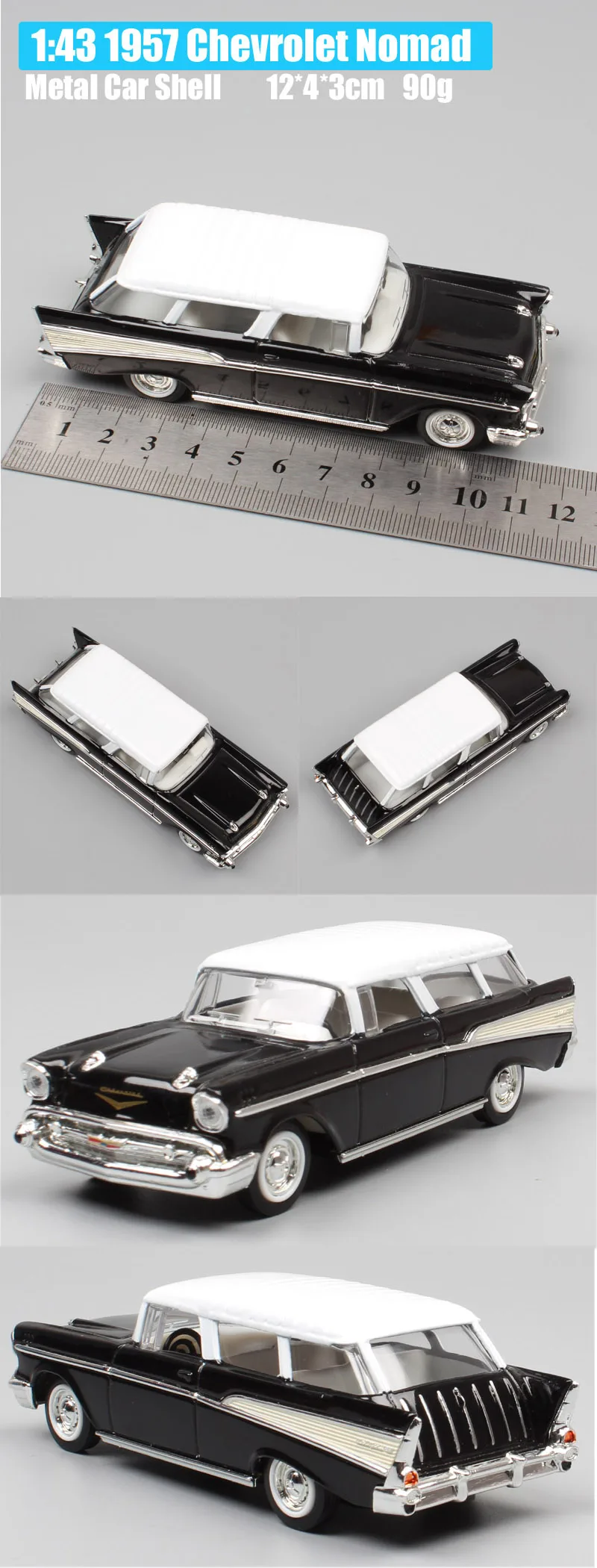 1/43 масштаб классический 1957 Chevrolet Nomad sedan chevy wagon фургон металлический minicar литые автомобили и автомобильные игрушки модели для коллекционеров