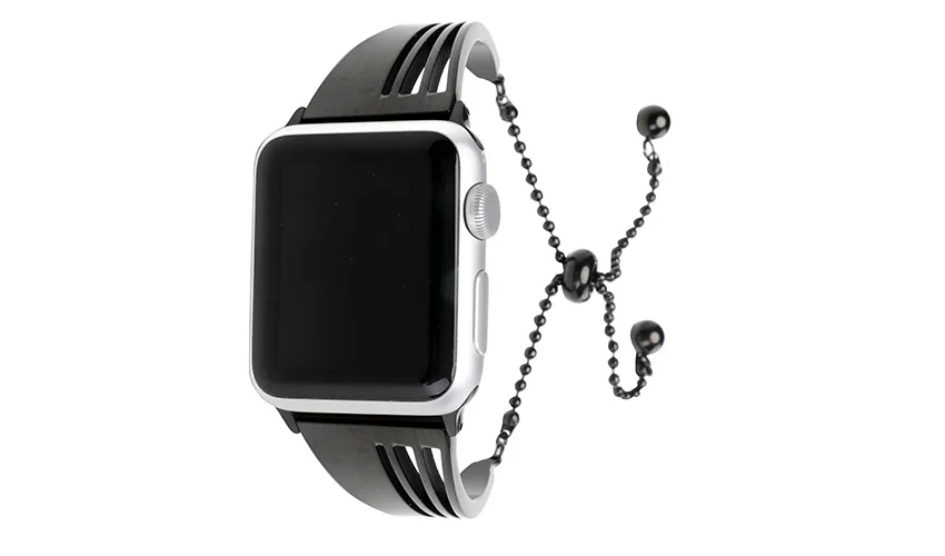 Black Браслет из нержавеющей стали 316L для часов Apple Watch Series 4 серия 3 2 1 40 мм 44 мм 38 мм 42 мм роскошный браслет ремешок для Iwatch Smart - Цвет ремешка: Black