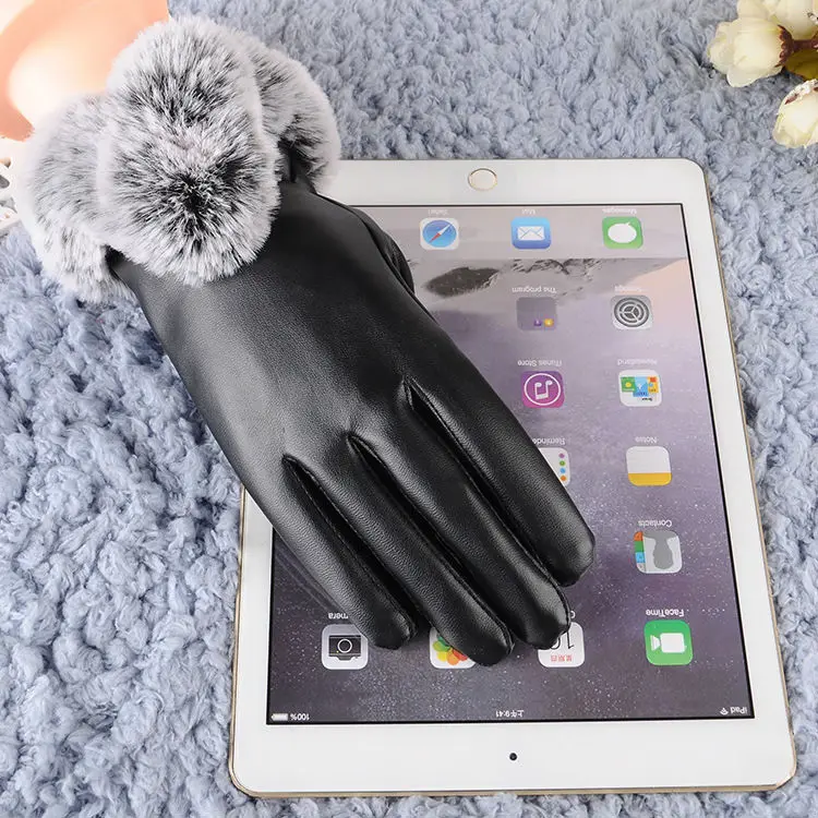 

New Fashion Winter Gloves Women Leather