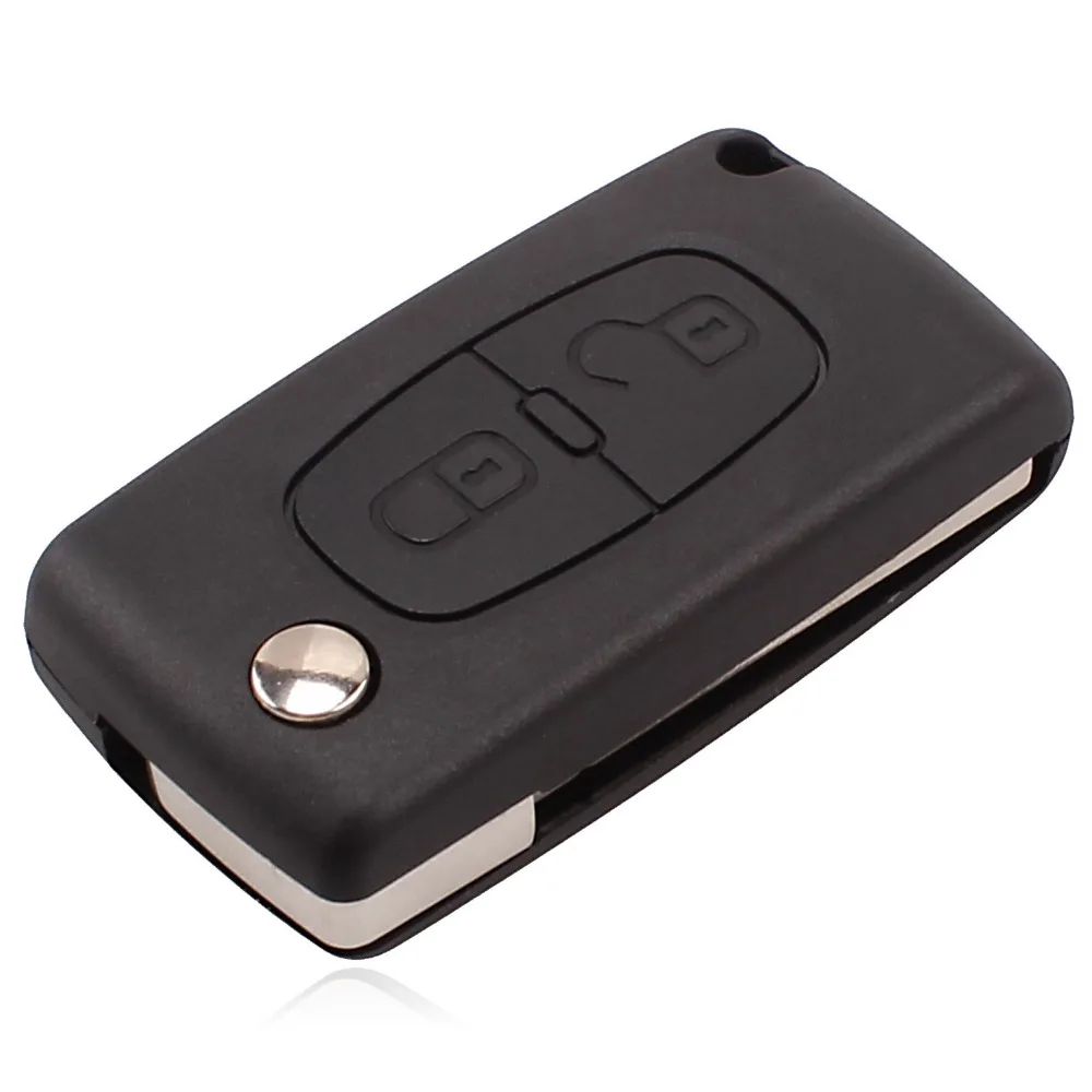 Складной чехол брелок с 2 кнопками для Citroen C2 C3 C4 C5 C6 CE0536|cover for|cover coverscovers for cases |