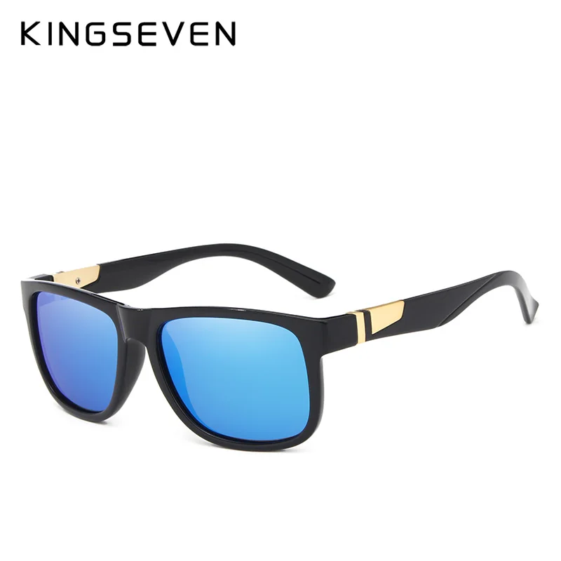 KINGSEVEN, фирменный дизайн, мужские поляризованные солнцезащитные очки, Ретро стиль, квадратный стиль, Классические мужские солнцезащитные очки, Ретро стиль, Gafas UV400
