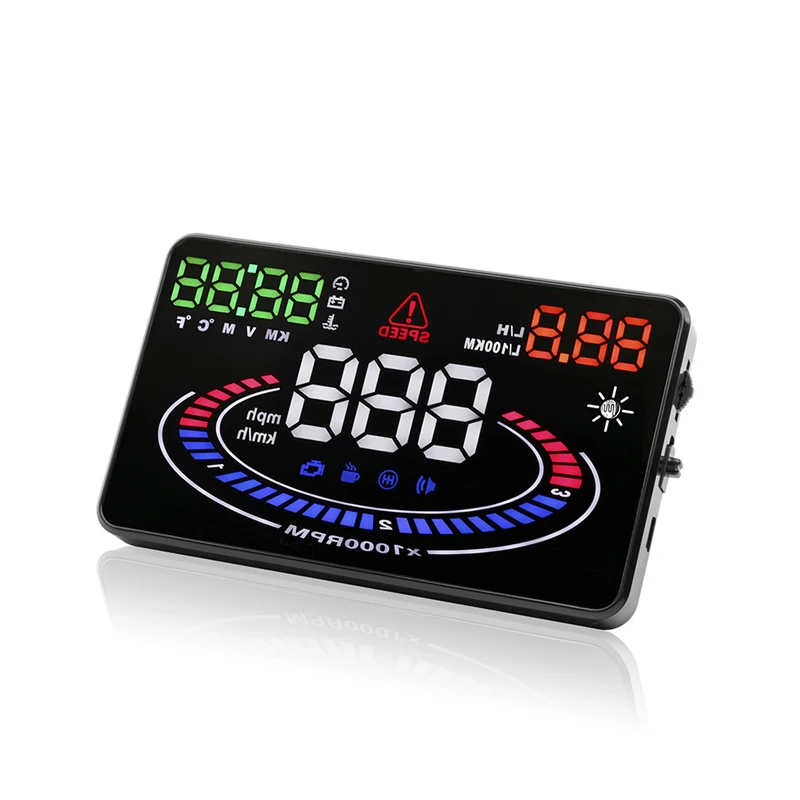 JUEFAN E300 OBD II Plug and Play HUD Дисплей автомобильный скоростной проектор скоростная
