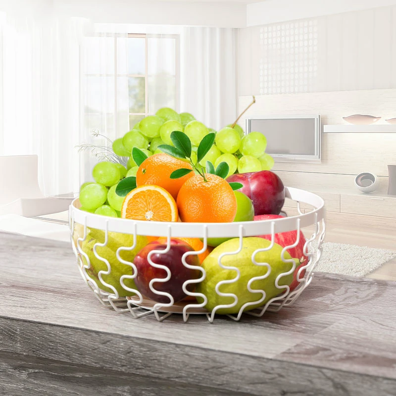 Metal Iron Fruit Basket Rack Kitchen Supplies Shelf Kitchen Iron Storage Holder Shelf