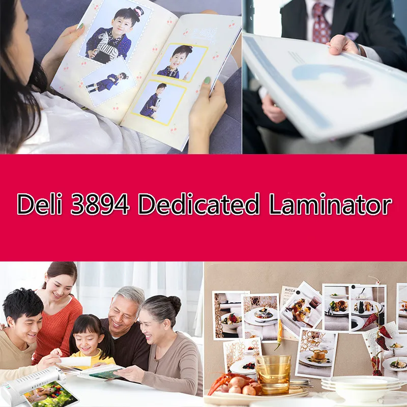 Deli 3894 A3 A4 фотография документов специализированный ламинатор без пузырей Две