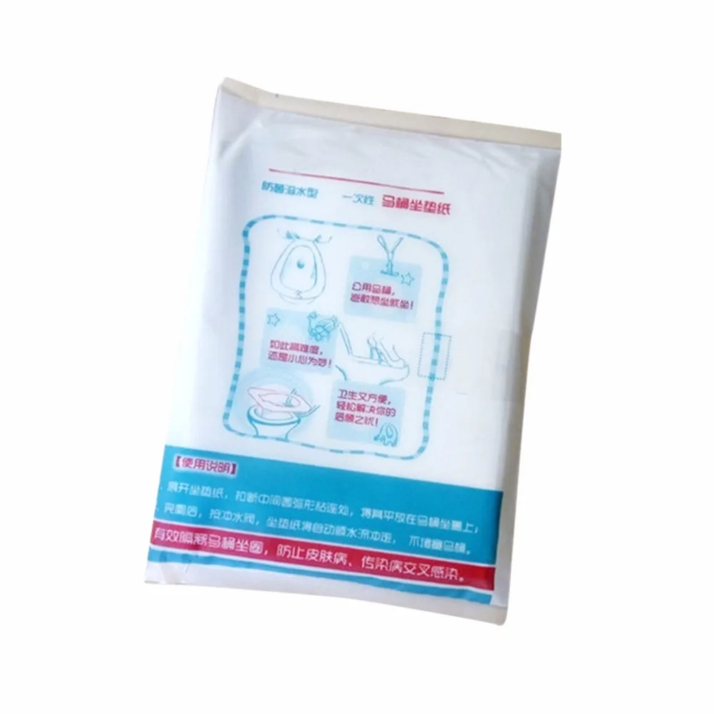 Одноразовый водонепроницаемый стерильный чехол для унитаза 10 шт./лот