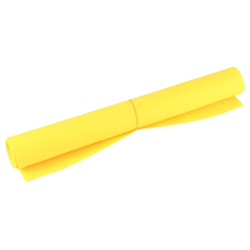 Fluorescent Yellow 50x40 см большой 1 шт. Нетканая фетровая Полиэстеровая ткань, войлочная ткань, принадлежности для детского сада для шитья кукол, аксессуары для рукоделия - Цвет: Fluorescent Yellow