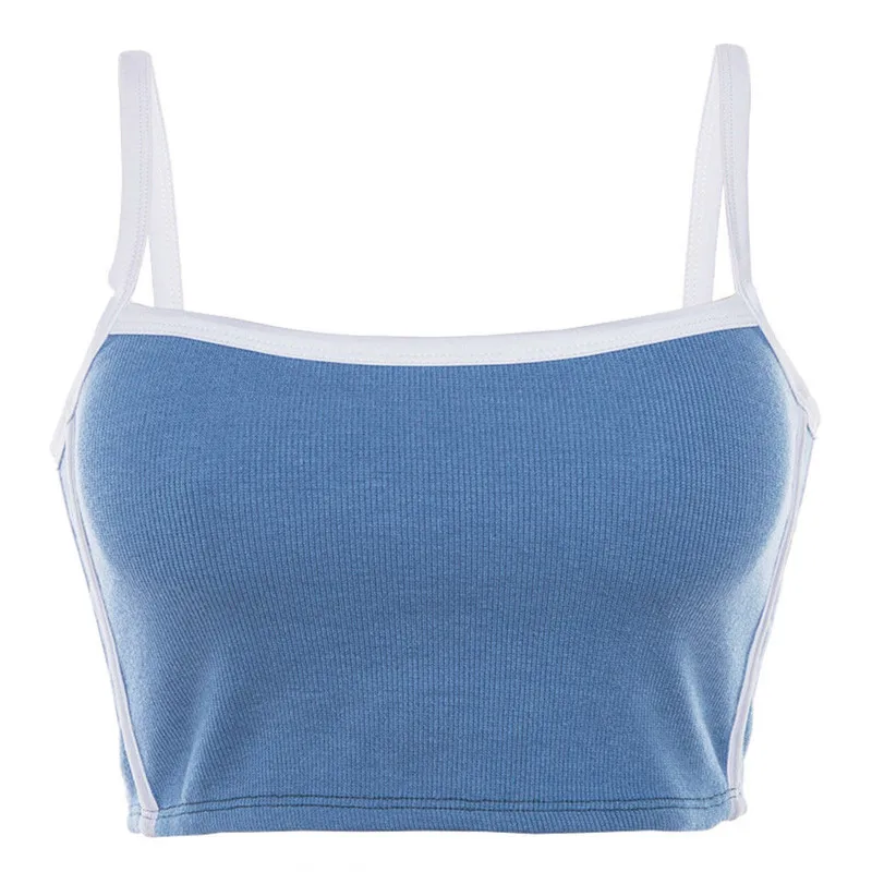 Женский летний укороченный топ сексуальное женское Бюстье без рукавов бретелек