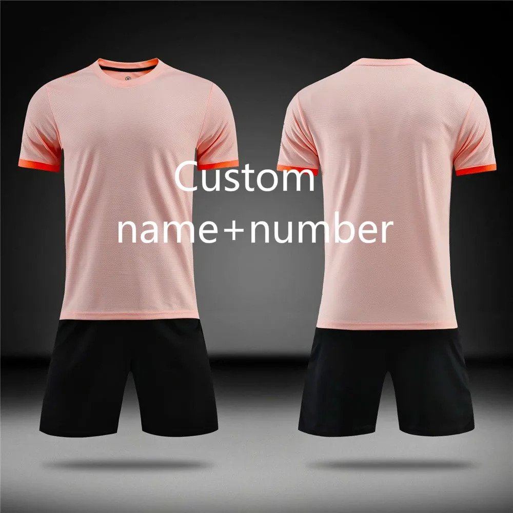 Custom name number Пустые футбольные майки спортивный костюм футбольный тренировочный костюм футбольные Джерси и шорты Спортивная одежда на заказ футбольный Джерси спортивный костюм - Цвет: Custom name number