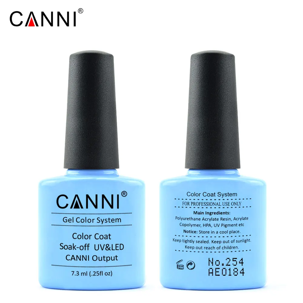 CANNI бренд полный гель для ногтей УФ-светодиодный, быстро сохнут, Лаки резиновая основа для долговечная без вытирания яркие блестящие верхнего покрытия УФ-гель для ногтей
