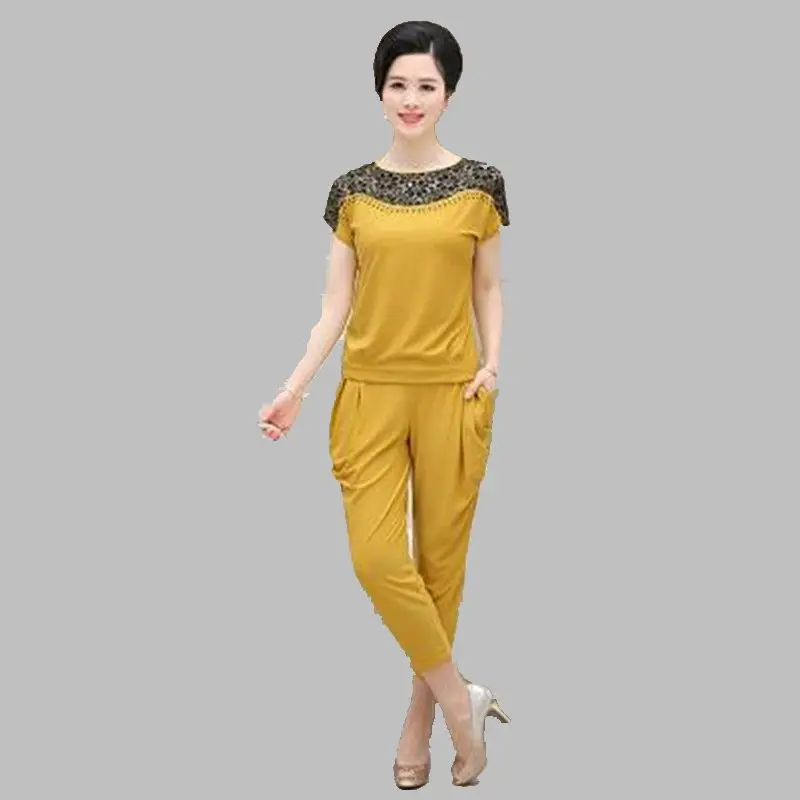 Спортивная одежда для женщин среднего возраста Одежда большого размера новая