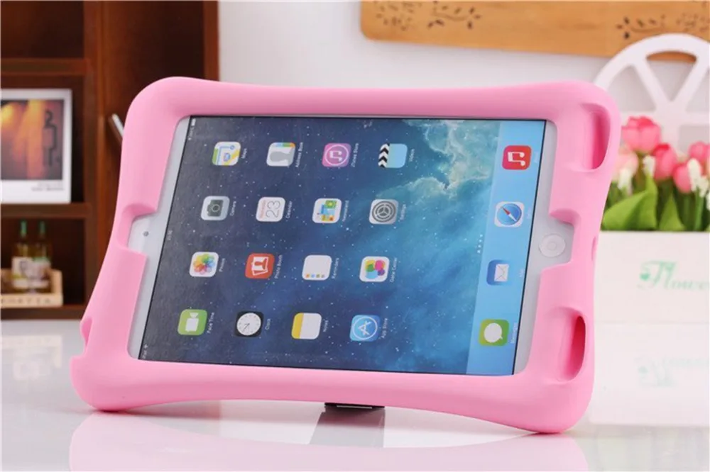 Jovtini Новое поступление чехол для Apple iPad mini 1/2/3, мягкий силикон, резина, чехол дети противоударный планшетный Стенд кожаный чехол для iPad mini123 чехол