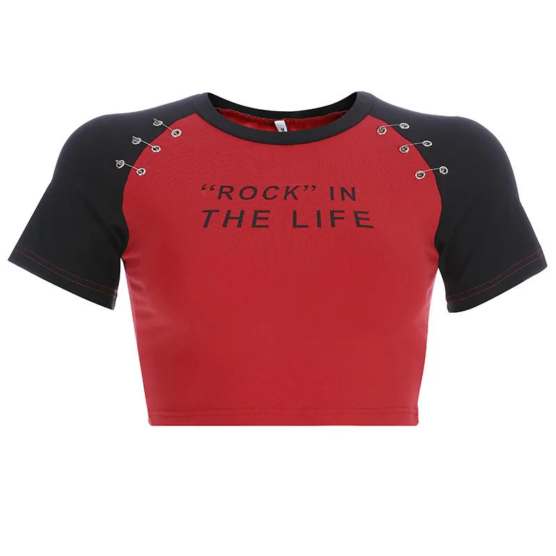 Летняя женская футболка Новое поступление топы с коротким рукавом принтом в виде