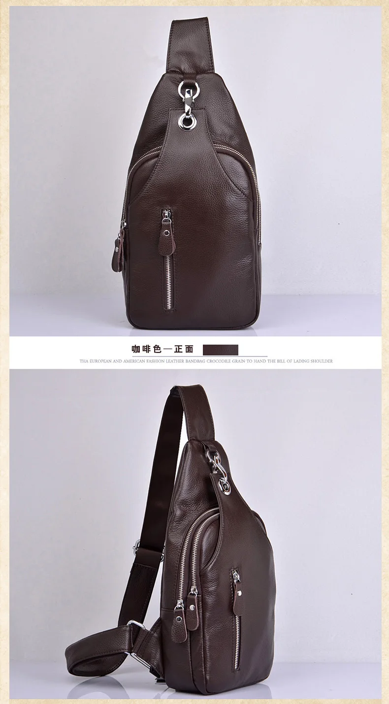 HANSOMFY прилив глава слой кожи Для женщин Грудь сумка корейский модный Повседневный женский плечо диагональ посылка Сумки через плечо
