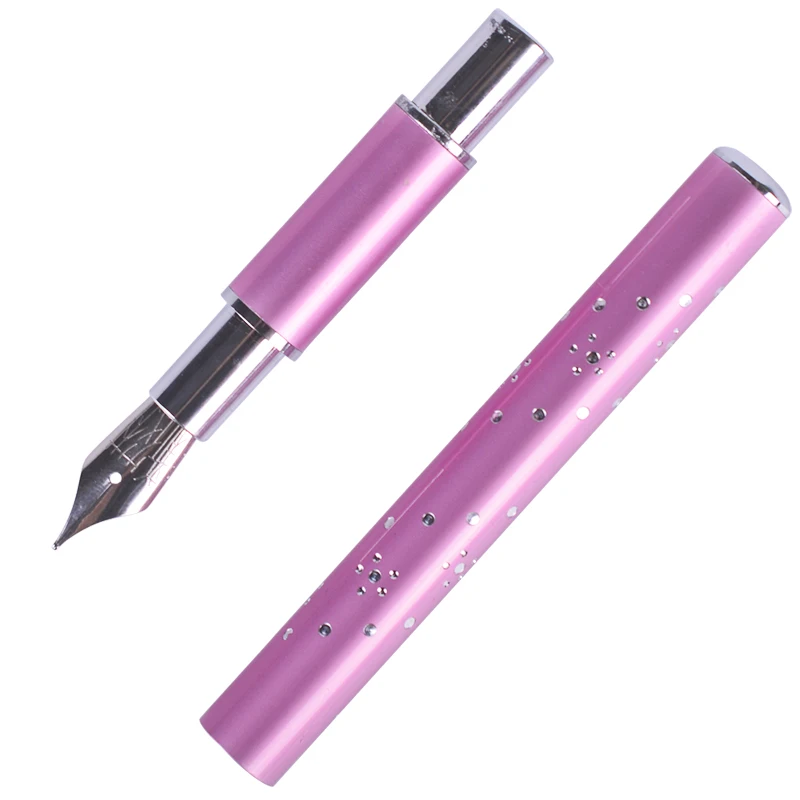 6pcs Nail Art Dotting Pen Rhinestone Diamond Pink Handle Liner DIY 3D Painting Drawing Steel Dot Manicure Salon Tools JID002|nail art pen